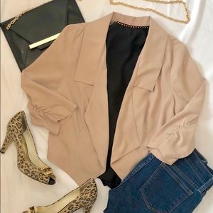 {Lauren Conrad} Crepe Blazer